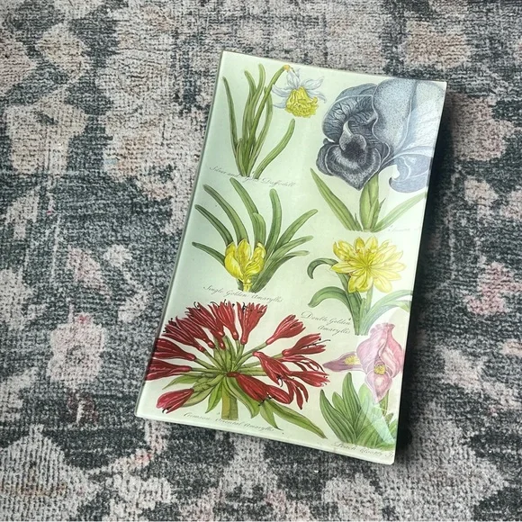 🆕 SIGNED John Derian Floral Print Dish Tray Plate Catch All Design Hanging Art - Picture 13 of 13